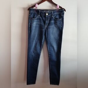American Eagle Blue Denim Jegging Size 10